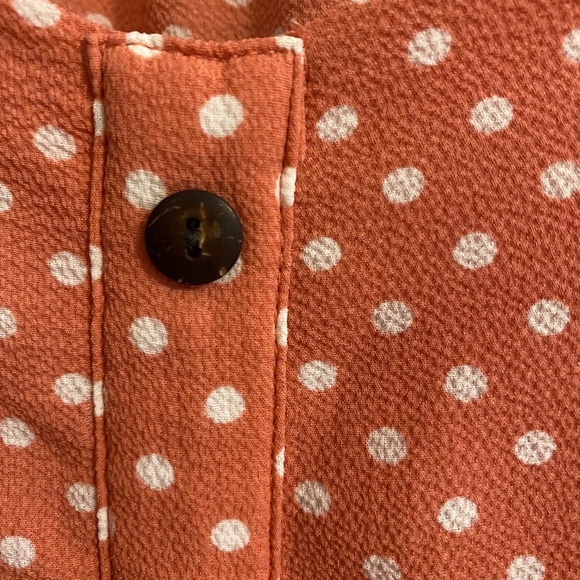 Monteau LA Pink Dress with White Polka Dots Fit and Flare Size S - Picture 5 of 5